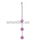 Анальний ланцюжок Slim Jelly Anal Beads, фіолетовий - Фото №1