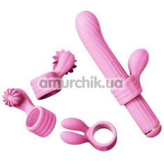 Вібратор для точки G з насадками Otouch Magic Stick S1 Plus, рожевий - Фото №1