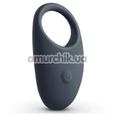 Эрекционное кольцо для члена с вибрацией Boners Intense Cock Ring, серое - Фото №1