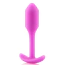 Анальная пробка со смещенным центром тяжести B-Vibe Snug Plug 1, розовая - Фото №2