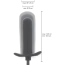 Анальный расширитель Hidden Desire Extreme Inflatable Smooth Plug - Starter, черный - Фото №5