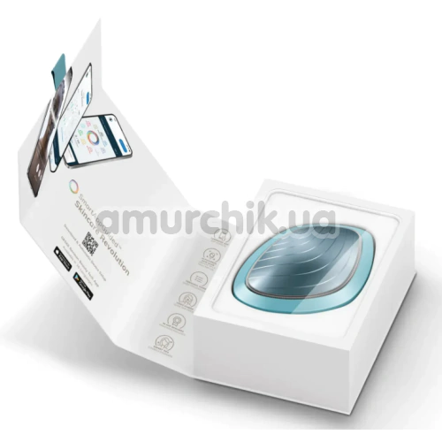 Ультразвуковой массажер-маска для лица Geske Sonic Warm & Cool Mask 9 in 1, бирюзовый