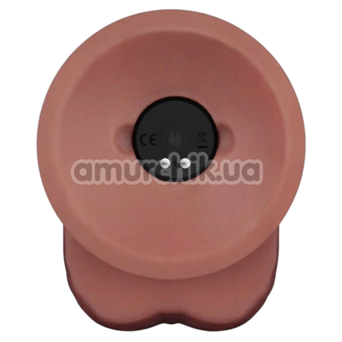 Вибратор Lovetoy Dual Density Power Cock 9, коричневый