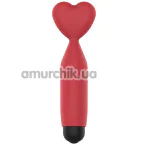 Клиторальный вибратор Sweet Play Mini Heart Vibrator A14, красный - Фото №1