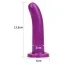 Фалоімітатор LoveToy Holy Dong M 5.5, фіолетовий - Фото №6