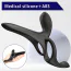 Насадка на пенис с вибрацией Men's Play Vibrating Cock Ring With Clitoral & Taint Stimulation B11, черная - Фото №12