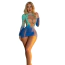 Платье Star Night Sexy Invitation Mini Dress, бирюзово-синее - Фото №9
