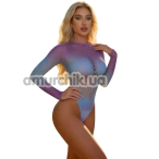 Боді Star Night Ocean Fishnet Bodysuit, фіолетово-блакитне - Фото №1