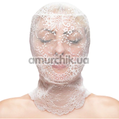 Маска Fetish & Fashion Lace Hood, белая - Фото №1