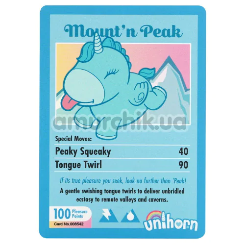 Вибратор Unihorn Mount'n Peak, бирюзовый