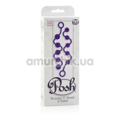 Набор анальных цепочек Posh Silicone “O” Beads, фиолетовый