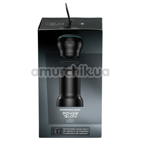 Мастурбатор Kiiroo Feel Pocket Male Masturbator PBC (Beaded Texture), черный