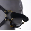 Кляп з упряжкою Upko Adjustable Leather Head Restraint Harness Mouth Gag With Leash, чорний - Фото №4