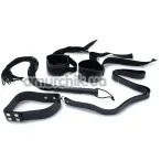 Бондажний набір Ultimate Bondage Collar Whrist & Whip Kit - Фото №1