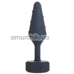 Анальная пробка + вибропуля Lux Active Twist Plug Large, синяя - Фото №1