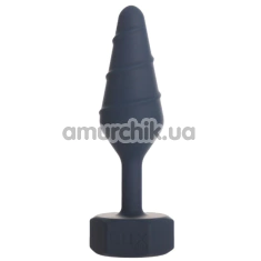 Анальная пробка + вибропуля Lux Active Twist Plug Large, синяя - Фото №1