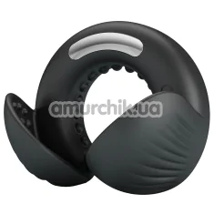 Віброкільце для члена Pretty Love Quentin, чорне - Фото №1
