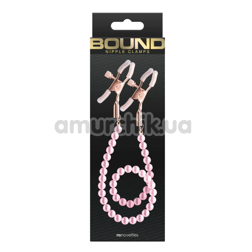 Зажимы для сосков Bound Nipple Clamps Dc1, розовые