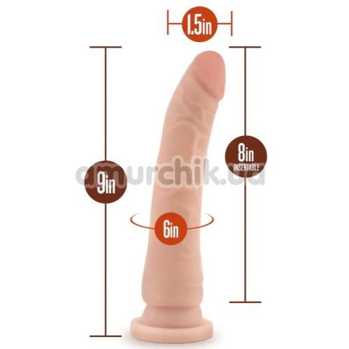 Фаллоимитатор Dr. Skin+ Posable Shaft 9, телесный