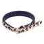 Нашийник DS Fetish Furry Collar With Metal Ring, леопардовий - Фото №2