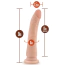 Фаллоимитатор Dr. Skin+ Posable Shaft 9, телесный - Фото №11