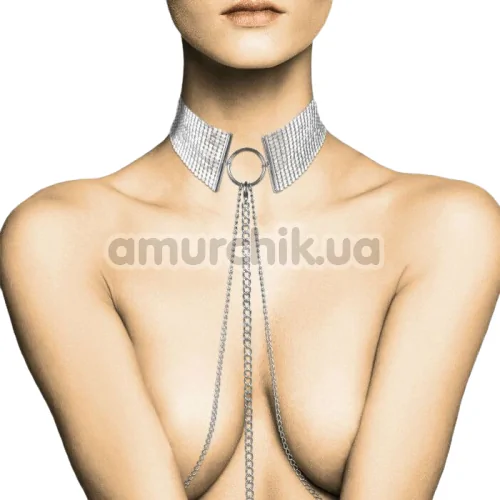 Ошейник Bijoux Indiscrets Desir Metallique Collar, серебряный