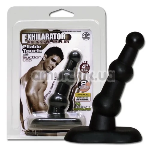 Анальная пробка Exhilarator 10.2 см, черная