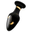 Анальна пробка Secret Kisses 4 Handblown Glass Plug With Beginners Friendly Classic Shape, чорна - Фото №2