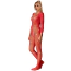 Комбинезон Star Night Rhinestones Net Bodystocking, красный - Фото №2