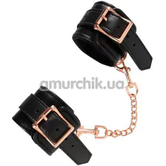 Наручники Bad Kitty Naughty Toys Cuffs With Rose-Gold Chain, черные - Фото №1