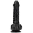 Фаллоимитатор с ароматом лакрицы Delicious Dildo Liquorice 18 см, черный - Фото №4