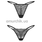 Набор из 2 трусиков Obsessive Clara, черный - Фото №1