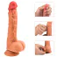 Вибратор с толчками и ротацией Thrusting Dildo, телесный - Фото №7