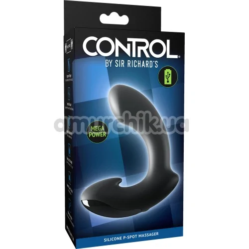 Вибростимулятор простаты Control by Sir Richard's Silicone P-Spot Massager, черный