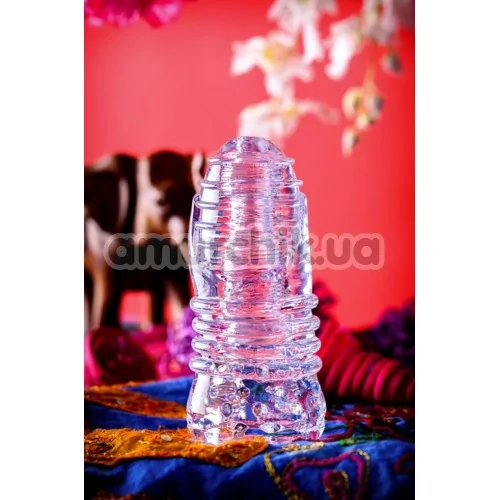 Мастурбатор Lingam Savitri, прозрачный