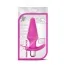 Анальная пробка с вибрацией Discover Vibrating Silicone Anal Plug, розовая - Фото №4