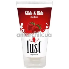 Оральный лубрикант Lust Glide & Ride strawberry - клубника, 150 мл - Фото №1