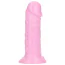 Фалоімітатор з ароматом жуйки Delicious Dildo Bubble Gum 15 см, рожевий - Фото №2