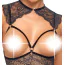Боди Abierta Fina Crotchless Body, черное - Фото №3