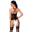 Комплект Passion Free Your Senses Hima Corset, чорний: корсет + трусики-стрінги - Фото №2