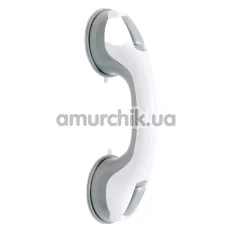 Двойная ручка на присоске для душа Sex In The Shower Dual Locking Suction Handle, белая - Фото №1