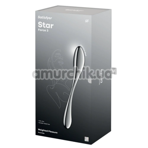 Фалоімітатор Satisfyer Star Force 3, срібний