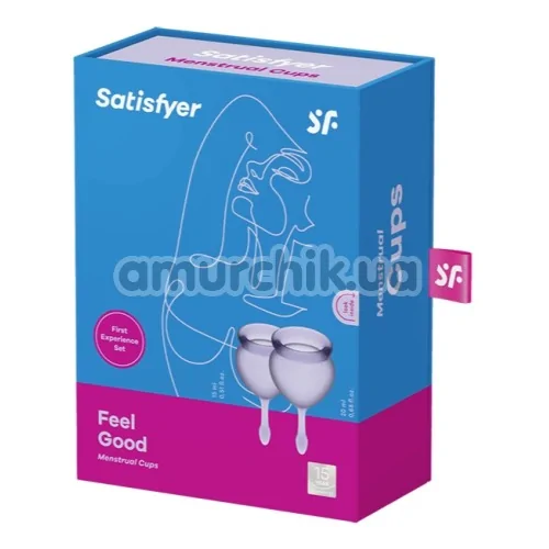 Набір з 2 менструальних чаш Satisfyer Feel Good, фіолетовий