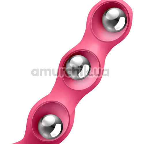 Фалоімітатор Satisfyer Triple Ball-R, рожевий