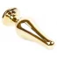 Анальная пробка с черным кристаллом Boss Series Exclusivity Jewellery Gold Plug, золотая - Фото №3