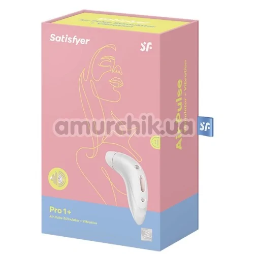Симулятор орального секса для женщин с вибрацией Satisfyer Pro 1 +, белый