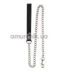 Повідець sLash Leather Leash Slave, чорний - Фото №1