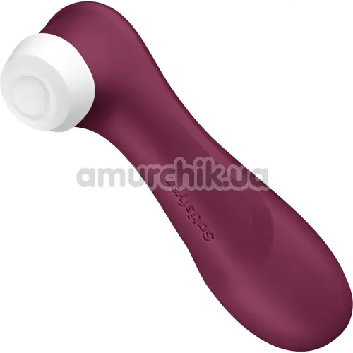 Симулятор орального секса для женщин Satisfyer Pro 2 Generation 3 Connect App, бордовый