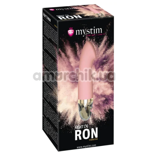 Вібратор для точки G Mystim Right On Ron, рожевий
