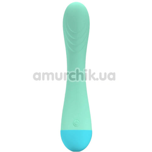 Вибратор для точки G Party Color Toys Toky, бирюзовый